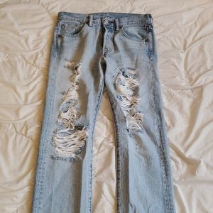 Levi's 501  29x30 Ripped Jeans